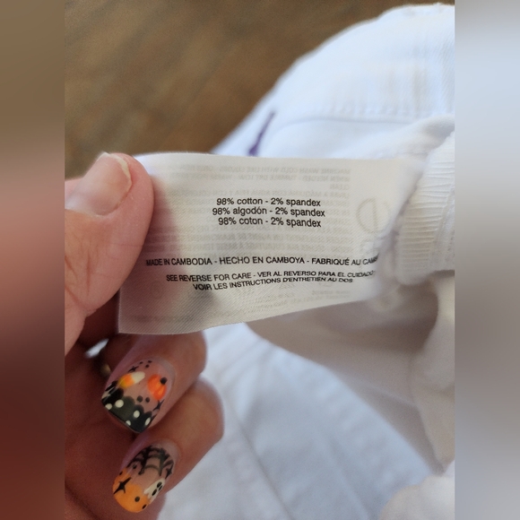 NWT Gloria Vanderbilt Cuffed Boyfriend Jean Size 10 Color White - Picture 5 of 7